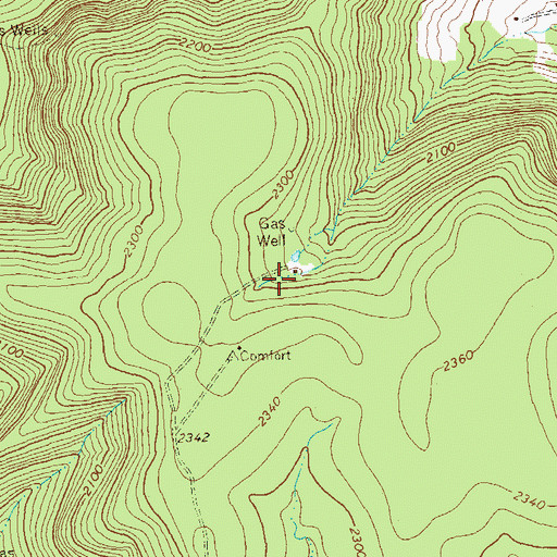 Topographic Map of Beechwood Camp, PA