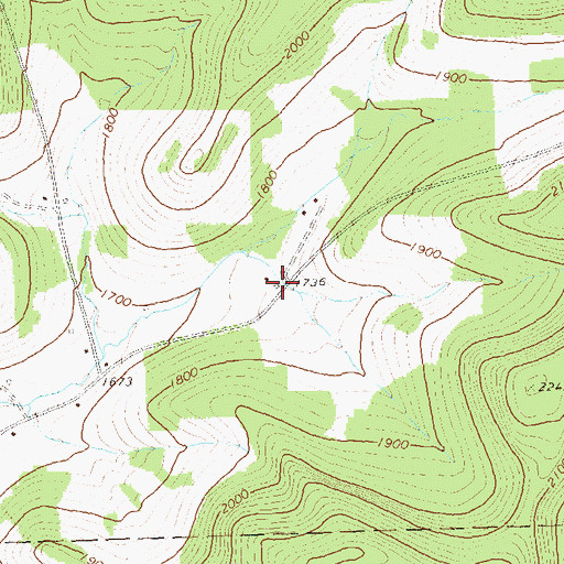 Topographic Map of Newell Creek School, PA
