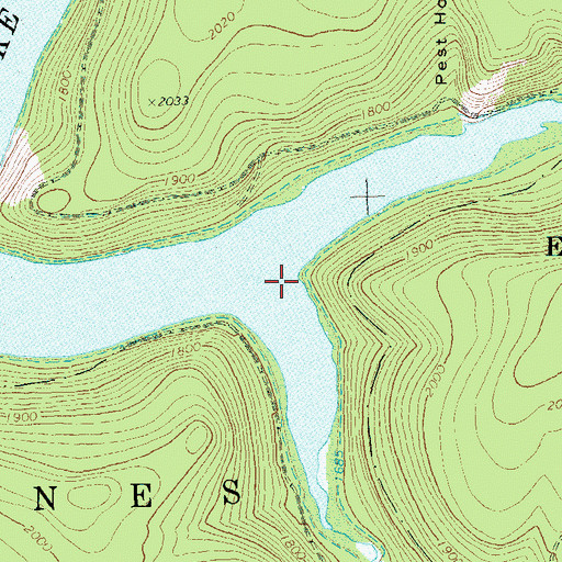 Topographic Map of CCC Camp (historical), PA