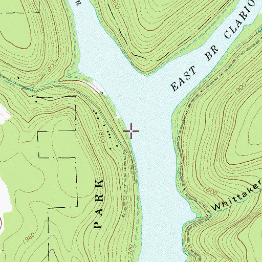 Topographic Map of Instanter, PA