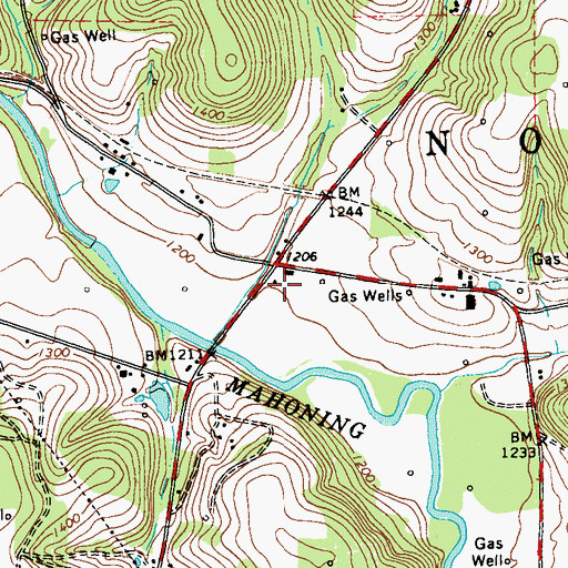 Topographic Map of Dilts School, PA