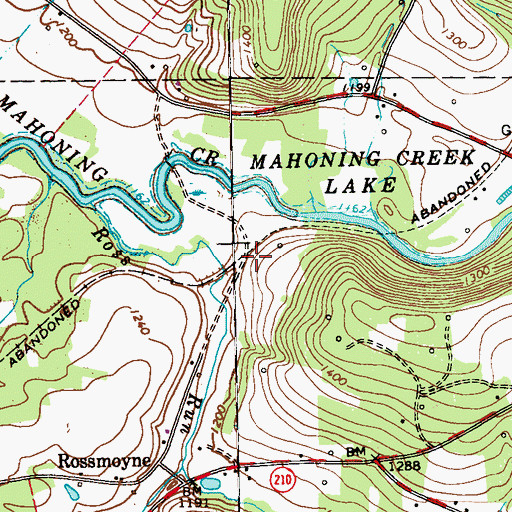 Topographic Map of Frantz, PA