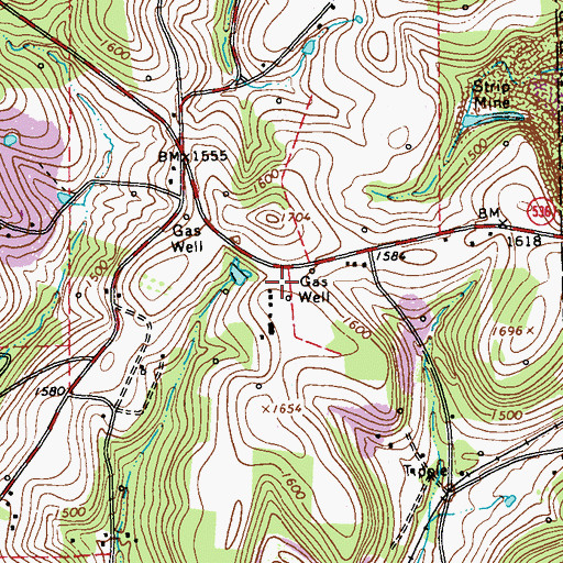 Topographic Map of Reitz School, PA