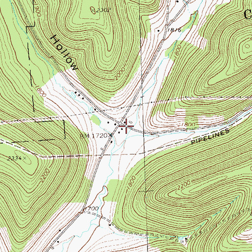 Topographic Map of Fishing Creek School (historical), PA