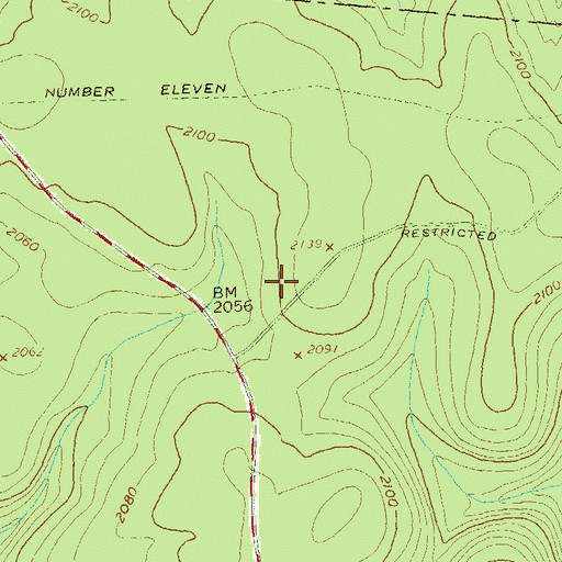 Topographic Map of Lime Spring Camp, PA