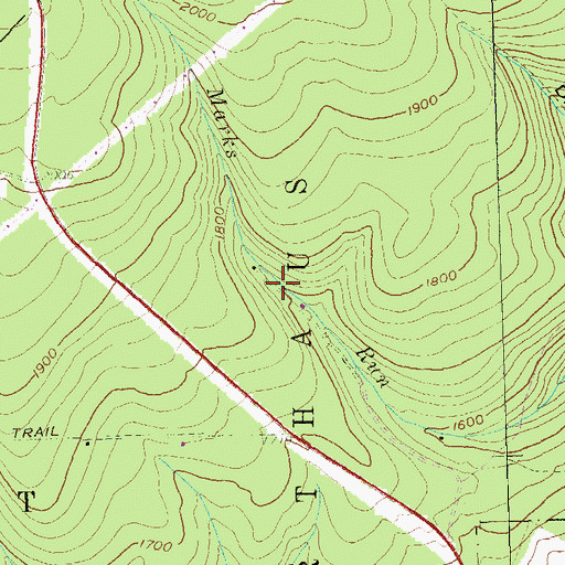 Topographic Map of Gum Spring Camp, PA