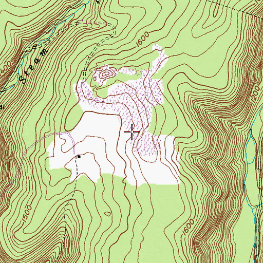 Topographic Map of Slyder Airport (historical), PA
