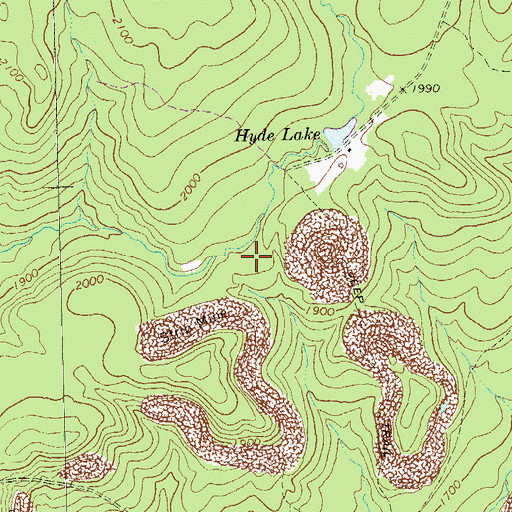 Topographic Map of Shawmut Reservoir, PA