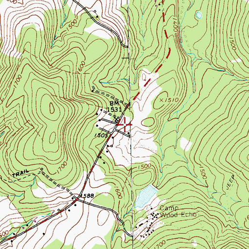 Topographic Map of Luther School, PA