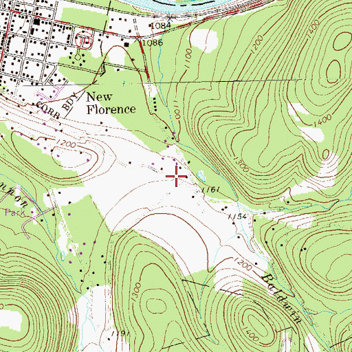 Topographic Map of Laurel School (historical), PA