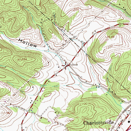 Topographic Map of Wolfgang School, PA