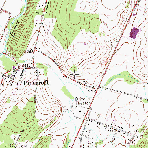 Topographic Map of Sabbath Rest School, PA