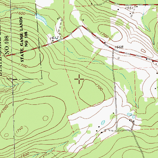 Topographic Map of Williams School (historical), PA