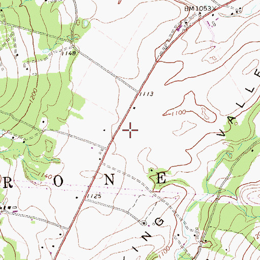 Topographic Map of School Number 1 (historical), PA