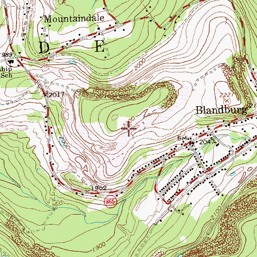 Topographic Map of Figart, PA