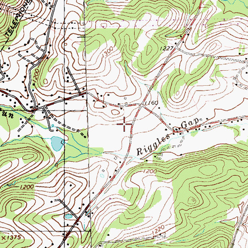 Topographic Map of Huntchinsons, PA