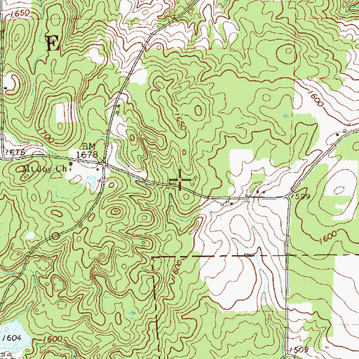 Topographic Map of Mount Joy School (historical), PA