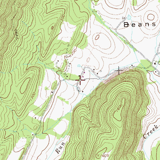 Topographic Map of Walnut Grove School (historical), PA