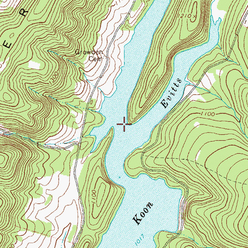 Topographic Map of Mineral Spring School (historical), PA
