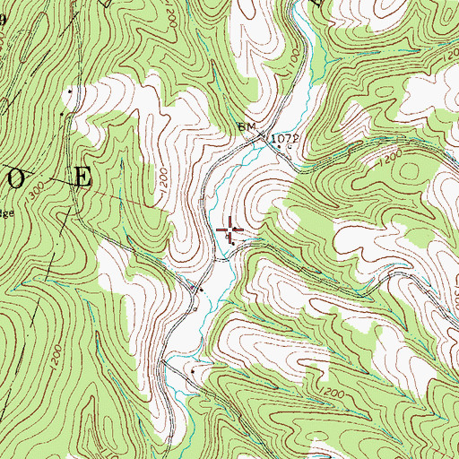 Topographic Map of Point Pleasant School, PA