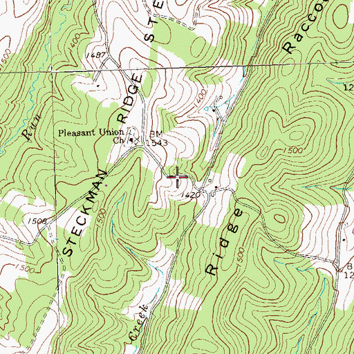 Topographic Map of Summit School, PA