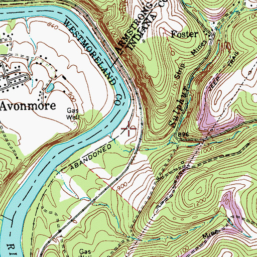 Topographic Map of Edri, PA