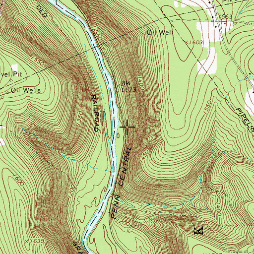 Topographic Map of Boughton, PA