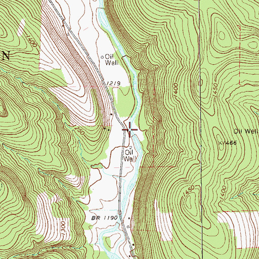 Topographic Map of Sugar Grove School, PA