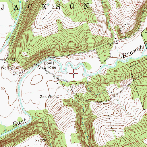 Topographic Map of Boat School (historical), PA