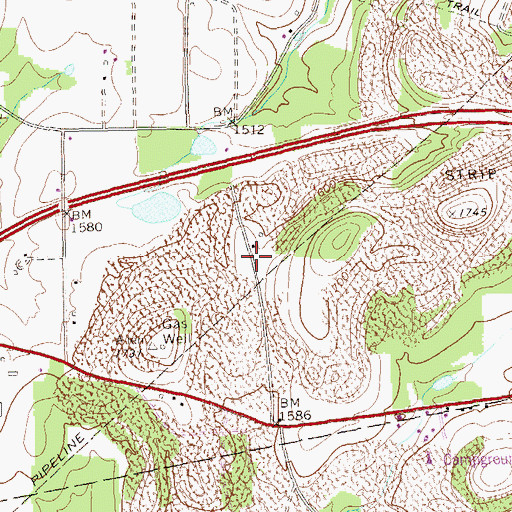 Topographic Map of Furnace School, PA