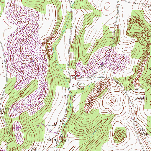 Topographic Map of Frazier School, PA