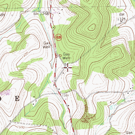 Topographic Map of Sharpsburg Church, PA