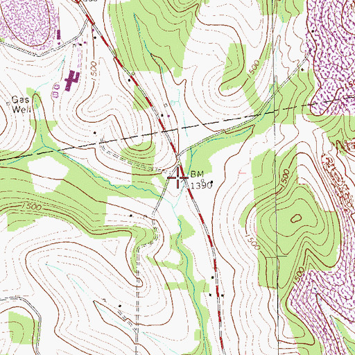 Topographic Map of Independence School, PA