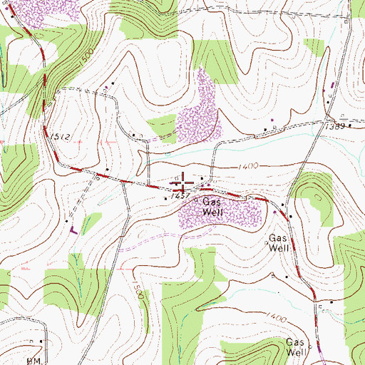 Topographic Map of Males School, PA