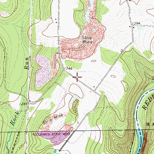 Topographic Map of Blair School (historical), PA