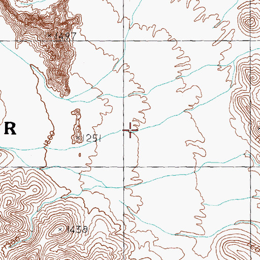 Topographic Map of Surprise Canyon, AZ