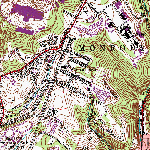 Topographic Map of Monroeville, PA