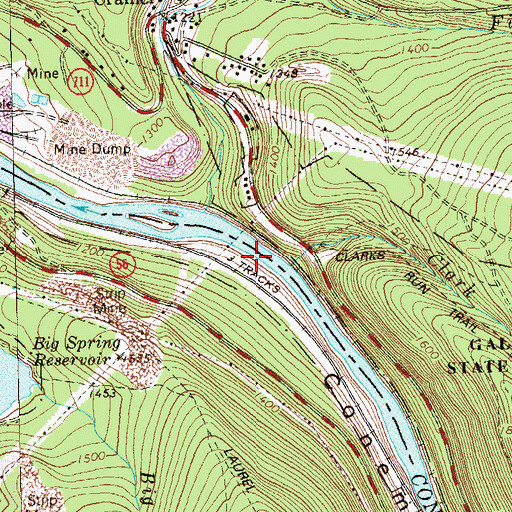 Topographic Map of Conemaugh Furnace, PA