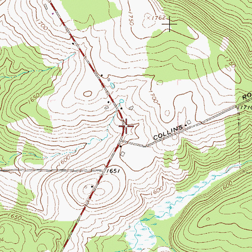 Topographic Map of Armitage School (historical), PA