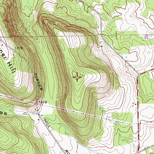 Topographic Map of Neils Ridge, PA
