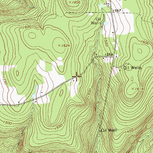 Topographic Map of Mount Hope School (historical), PA