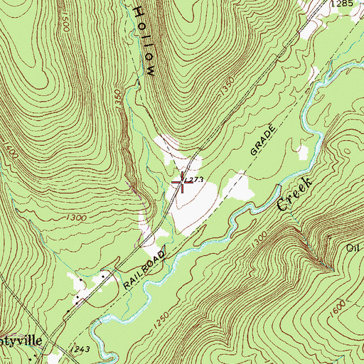 Topographic Map of Selkirk School (historical), PA