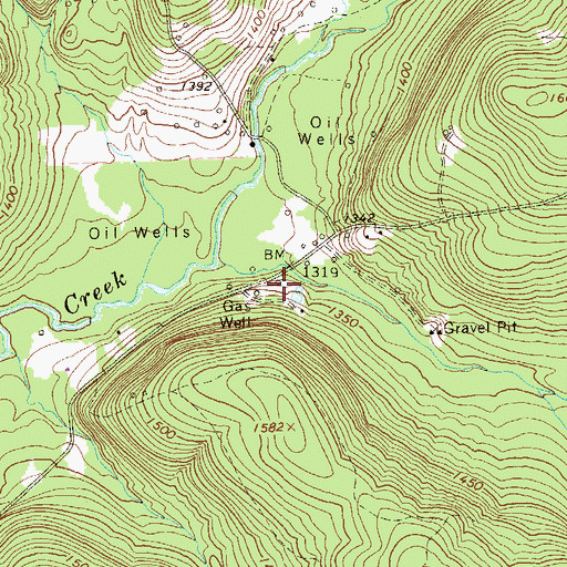 Topographic Map of Colorado School (historical), PA