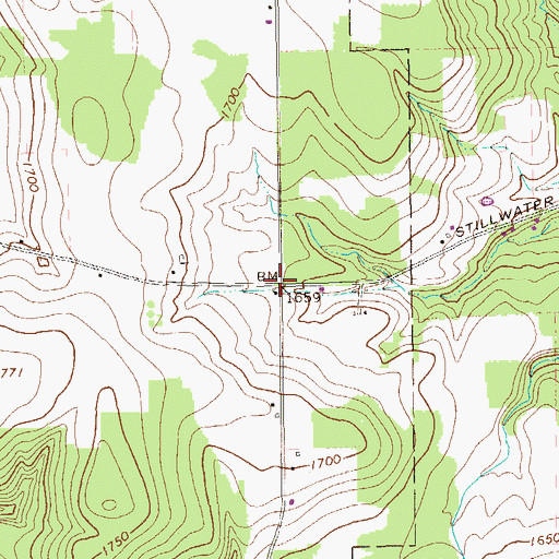 Topographic Map of Forest Chapel, PA