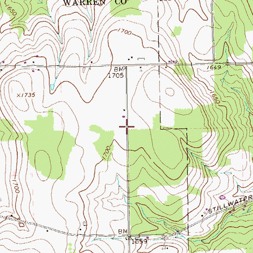 Topographic Map of Forest School (historical), PA