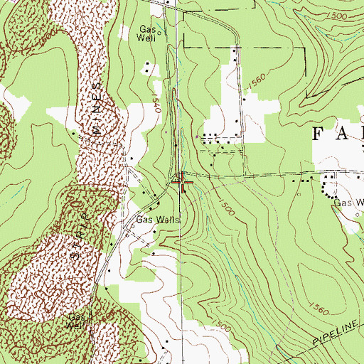 Topographic Map of Henry School (historical), PA