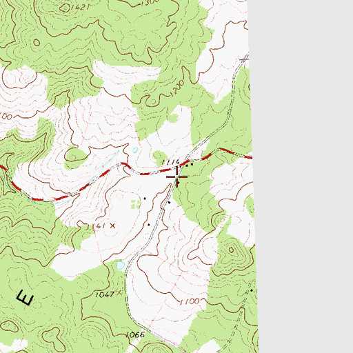 Topographic Map of Swamp School (historical), PA