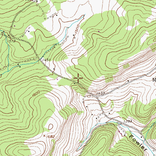 Topographic Map of Henderson School, PA