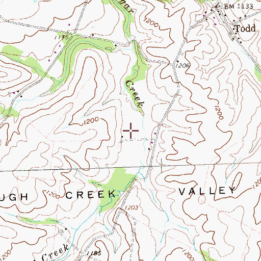 Topographic Map of Eagle Foundary, PA
