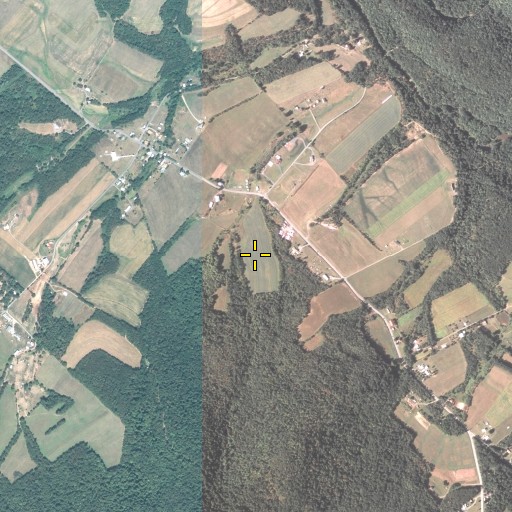 Aerial/Satellite Image of Lick Run, PA
